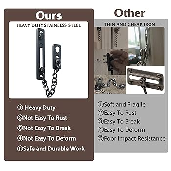 Amazon.com: Alise Chain Door Guard Lock,Door Chain Locks